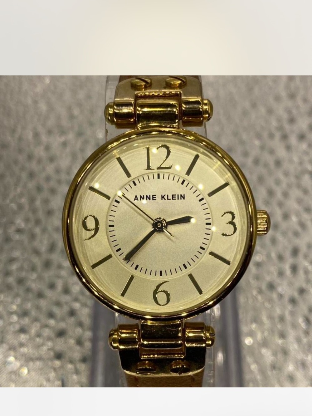 ^^^ Anne Klein *** Mocha ^^ Gold-Tone Bracelet Watch ***